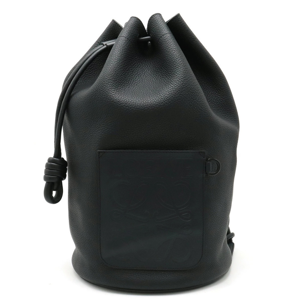 Loewe Sailor Bag Drawstring Bucket Crossbody Leather Black